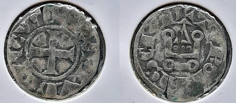 Frankrijk Denier Tournois 13e eeuw, Verzenden, Frankrijk, Zilver