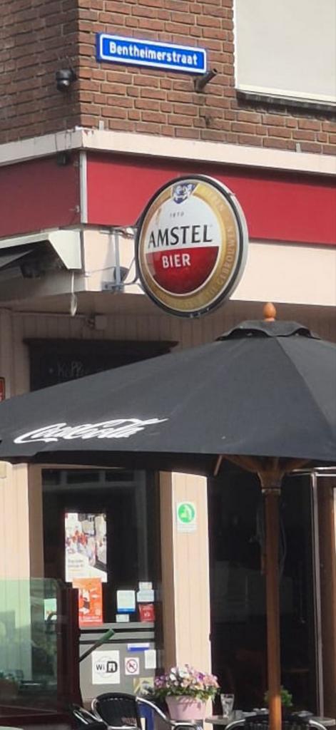 Vintage Amstel Bier Lichtbak - Dubbelzijdig Reclamebord, Verzamelen, Merken en Reclamevoorwerpen, Gebruikt, Lichtbak of (neon) lamp