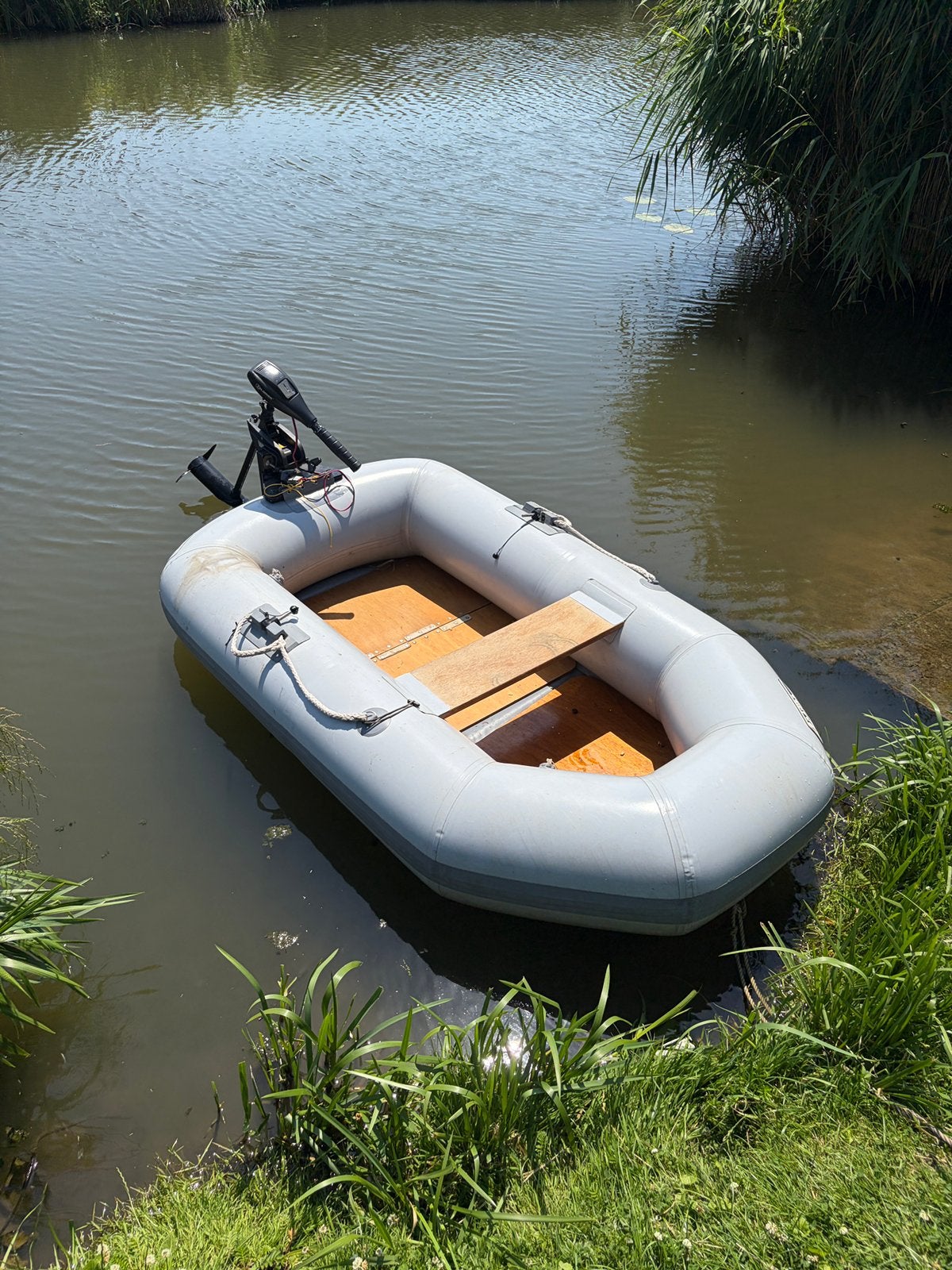 Talamex rubberboot compleet vaarklaar inclusief elektromotor, Watersport en Boten, Rubberboten, Ophalen, Elektrisch, Zo goed als nieuw