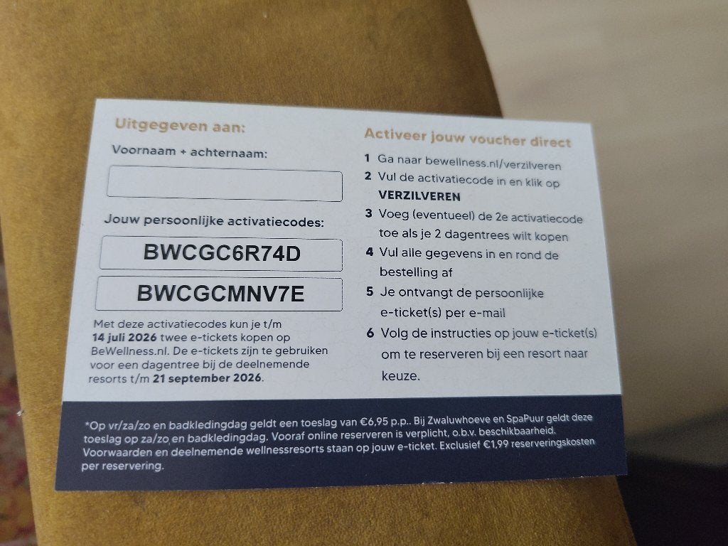 Sauna kortingsbon, Tickets en Kaartjes, Twee personen, Kortingsbon, Spa of Sauna