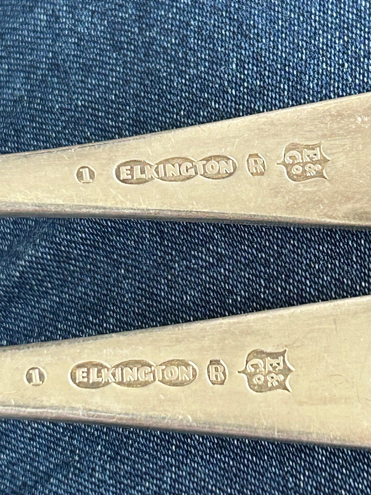 2 Antieke Elkington Vorken - ca. 1856, Antiek en Kunst, Ophalen of Verzenden