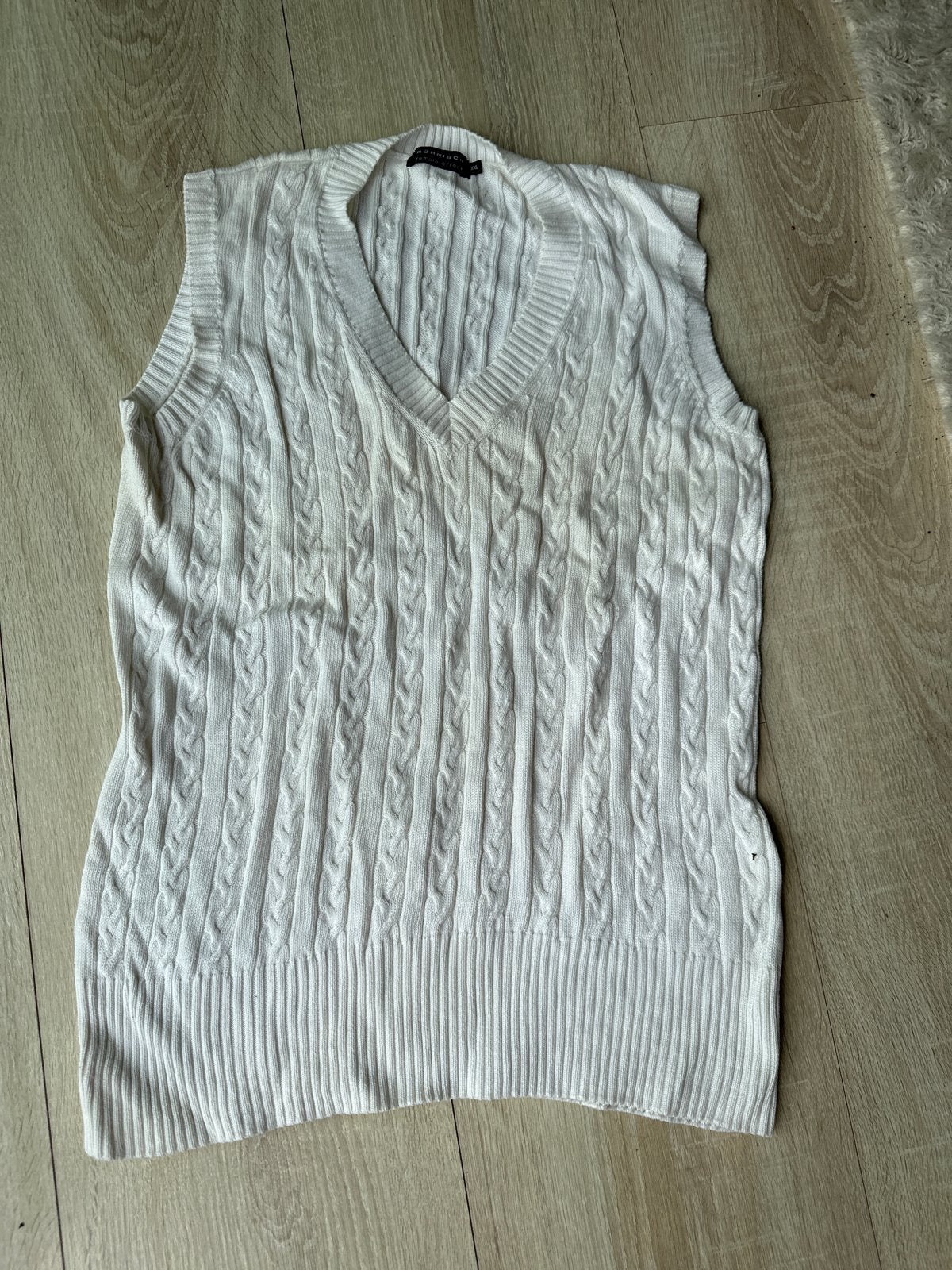 Stijlvol Röhnisch wit kabel gebreid trui/ spencer-vest XXL, Ophalen of Verzenden, Nieuw, Kleding, Overige merken