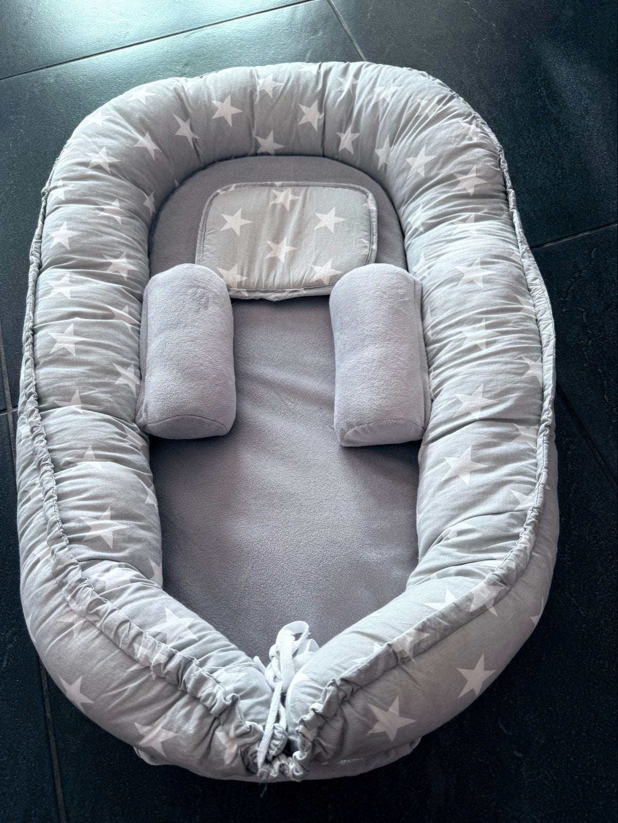 Babynest Luxe Grey Star - Zo goed als nieuw, Ophalen, Zo goed als nieuw, Overige typen