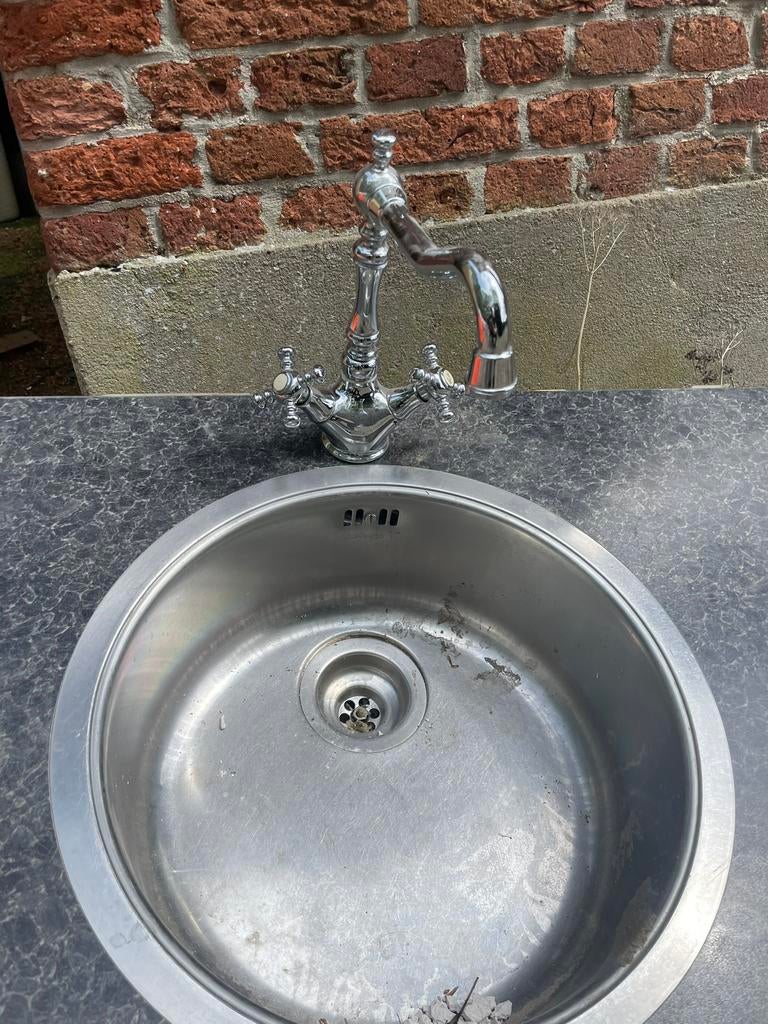 Gootsteen met authentieke kraan!, Zo goed als nieuw, Minder dan 100 cm, 25 tot 50 cm, 50 tot 100 cm