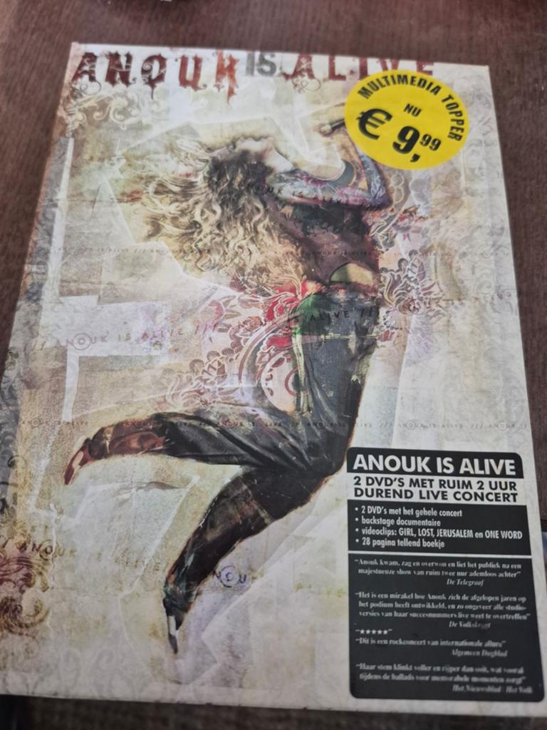 Anouk Is Alive - Live Concert DVD (2 Discs), Alle leeftijden, Ophalen of Verzenden, Gebruikt