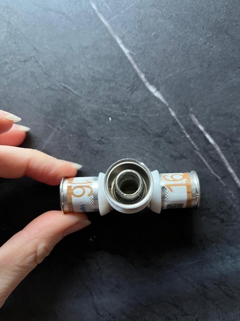 Uponor S-Press Plus T-stuk 16mm, Overige materialen, Bochten, Minder dan 20 mm, Nieuw