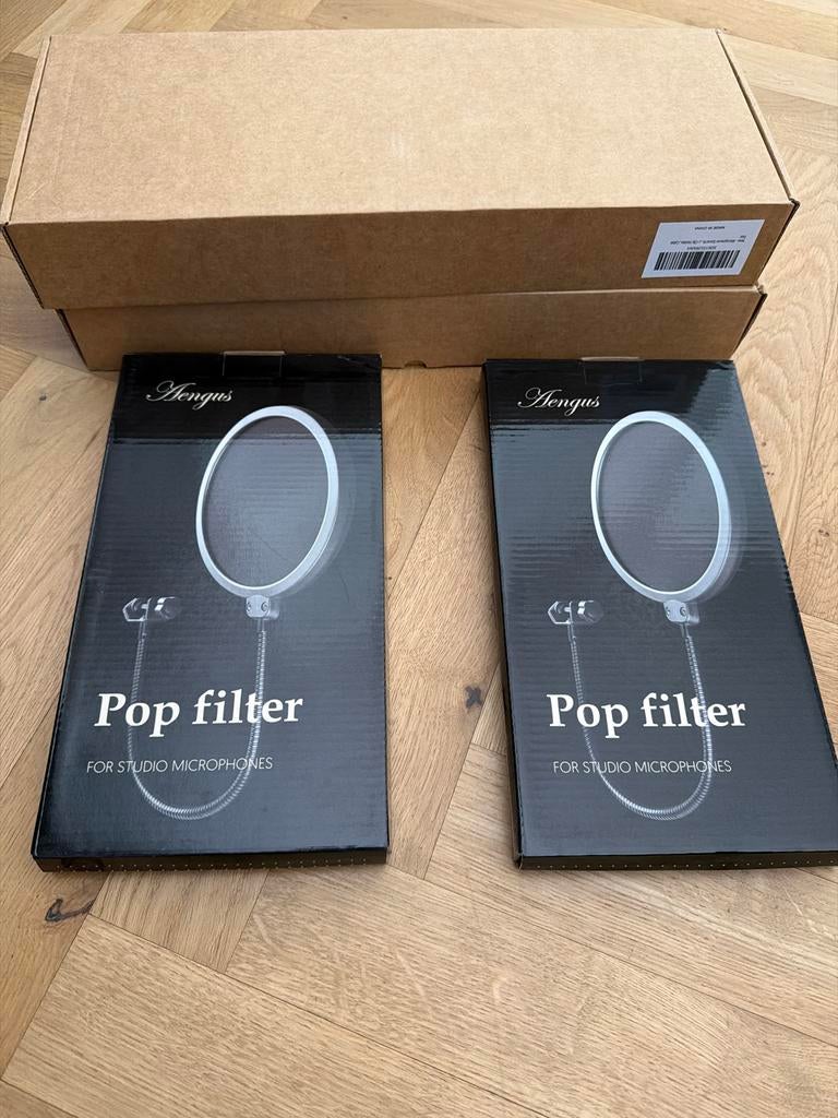 Twee Pop Filters en Microfoon Standaard Set, Ophalen of Verzenden, Nieuw, Overige typen