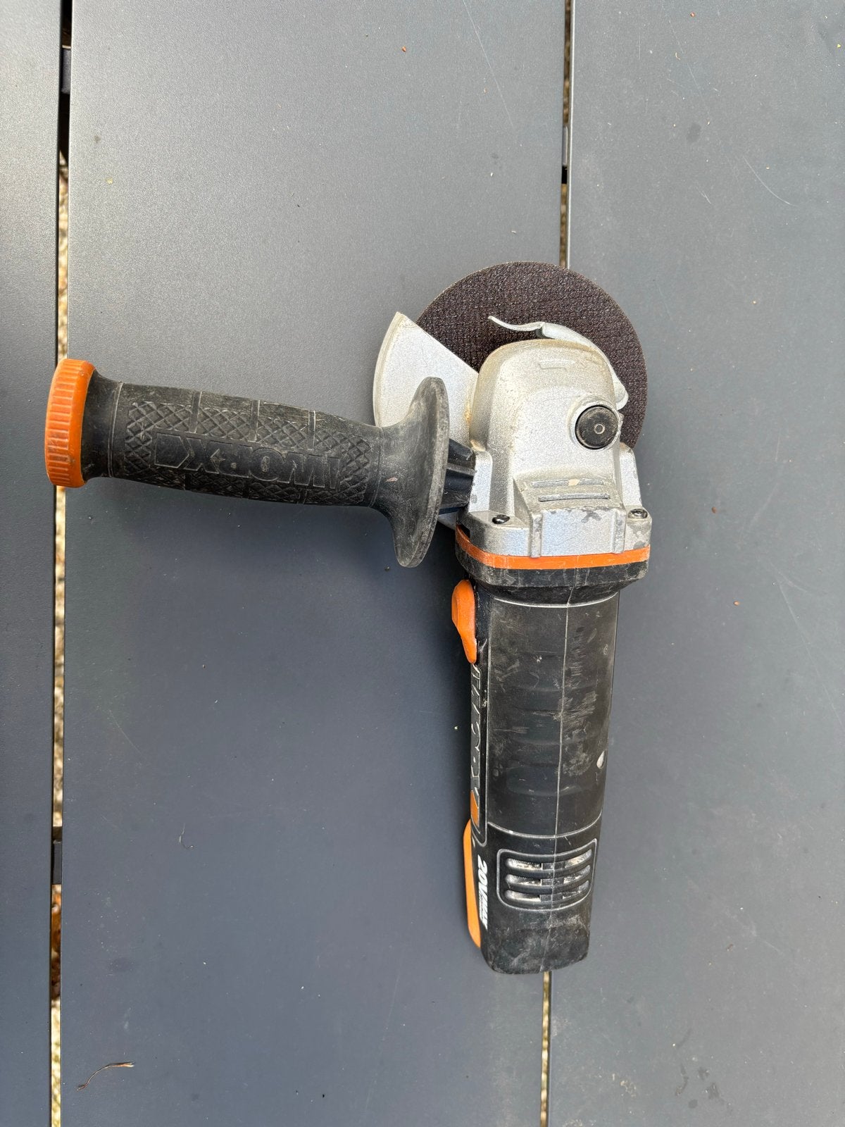 Worx Accu Haakse Slijper 20V - Gebruikt, Ophalen of Verzenden, Gebruikt, Minder dan 700 watt, Haakse handslijpmachine