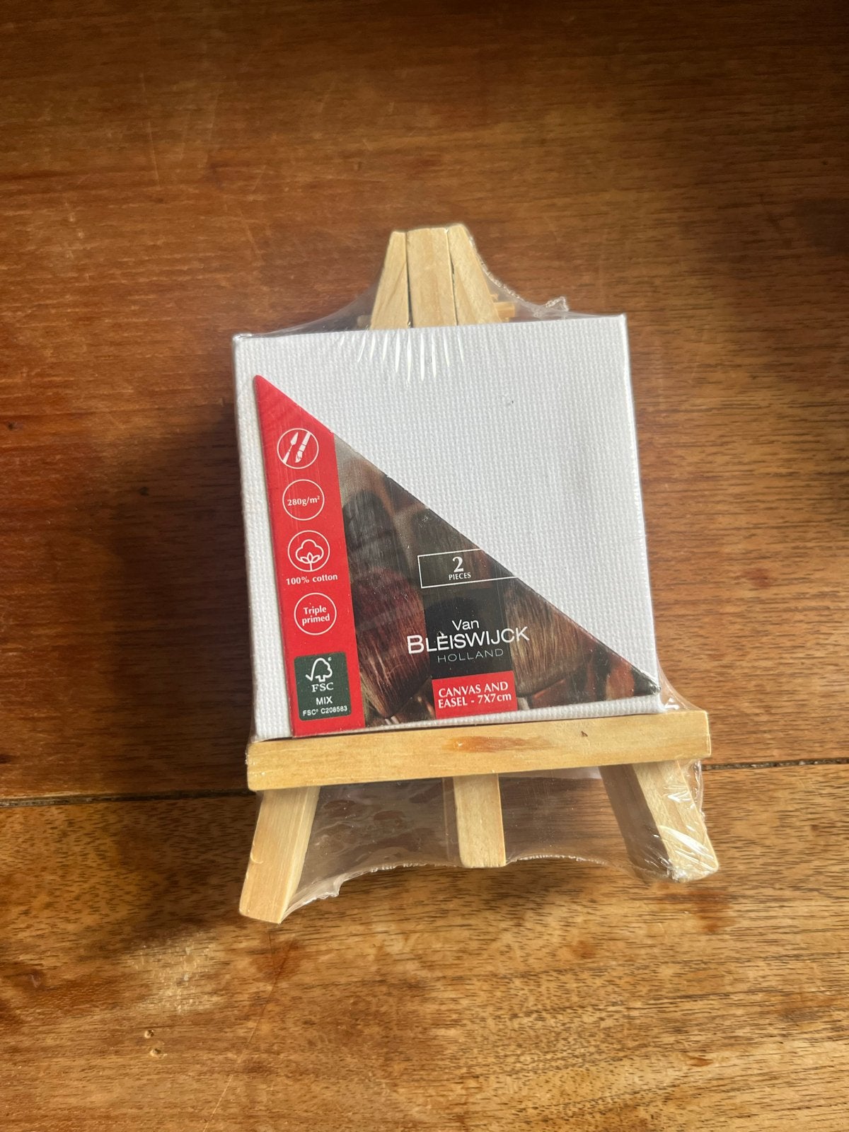 42x Mini schilderdoekjes met ezel 7x7 cm - Nieuw, Ophalen of Verzenden, Nieuw, Doek