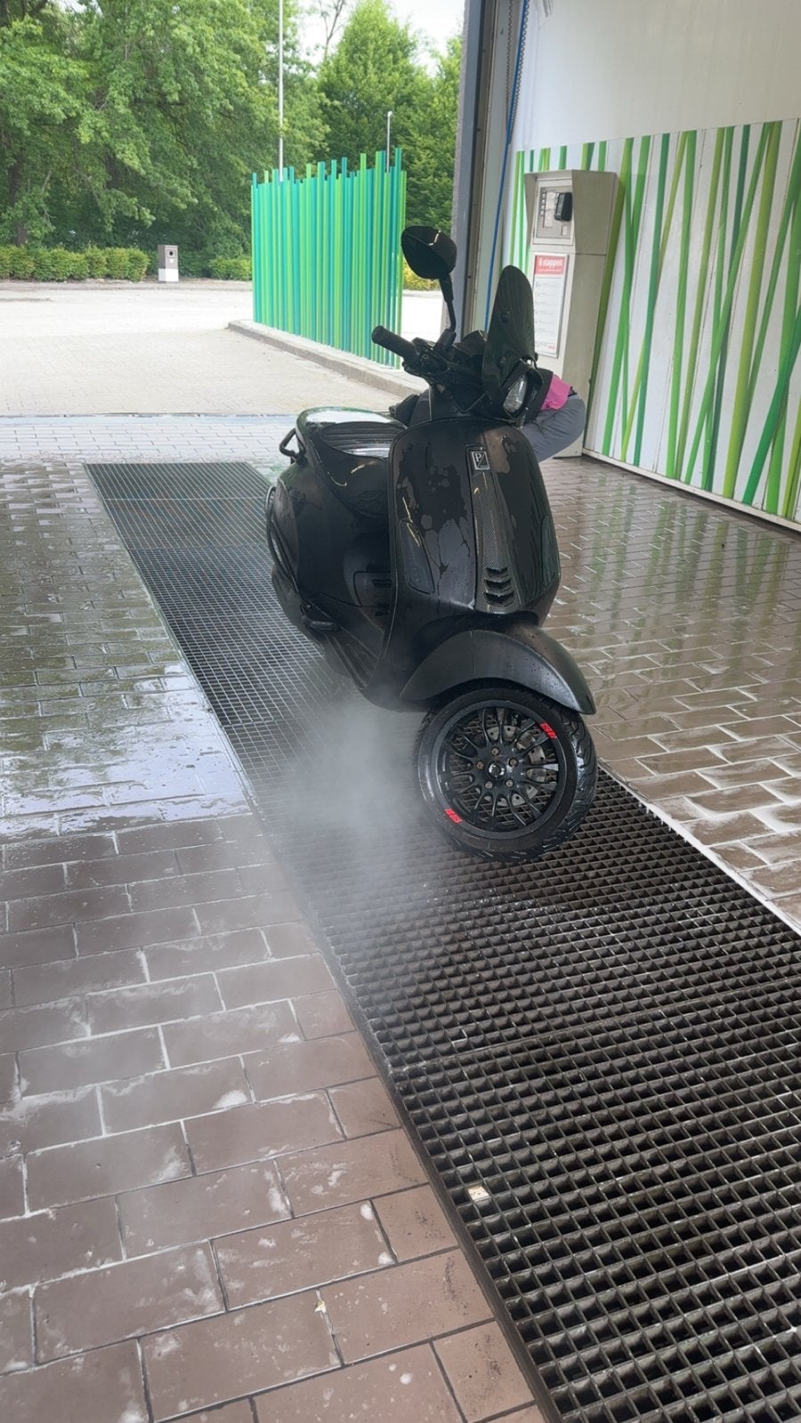 Matzwarte Vespa Sprint - Zo goed als nieuw/ teruil, Ophalen, Maximaal 45 km/u, Vespa S, Zo goed als nieuw