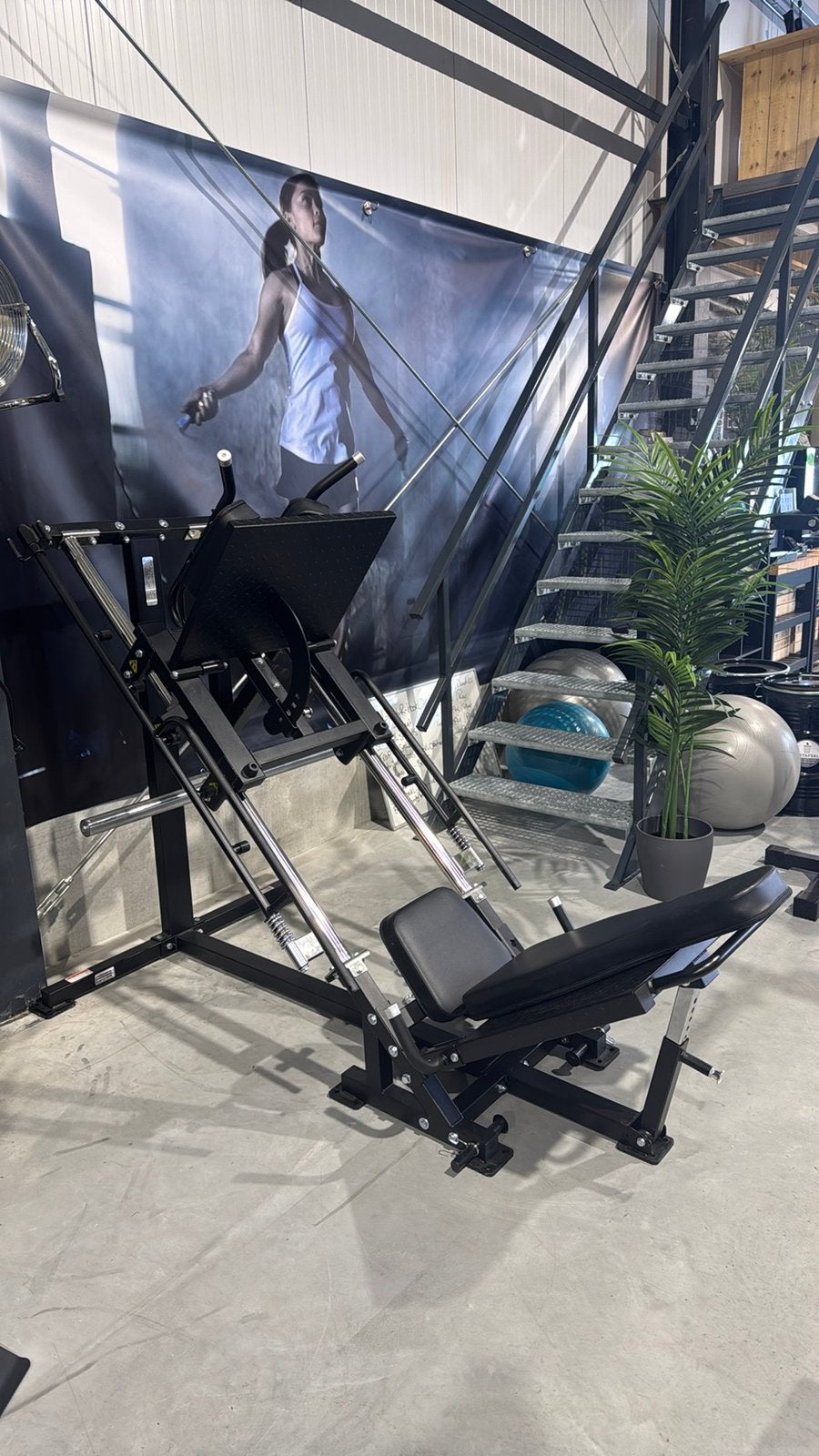 Leg Press /Hack Squat/ Zo goed als nieuw> in prijs verlaagd, Ophalen, Krachtstation, Zo goed als nieuw, Metaal