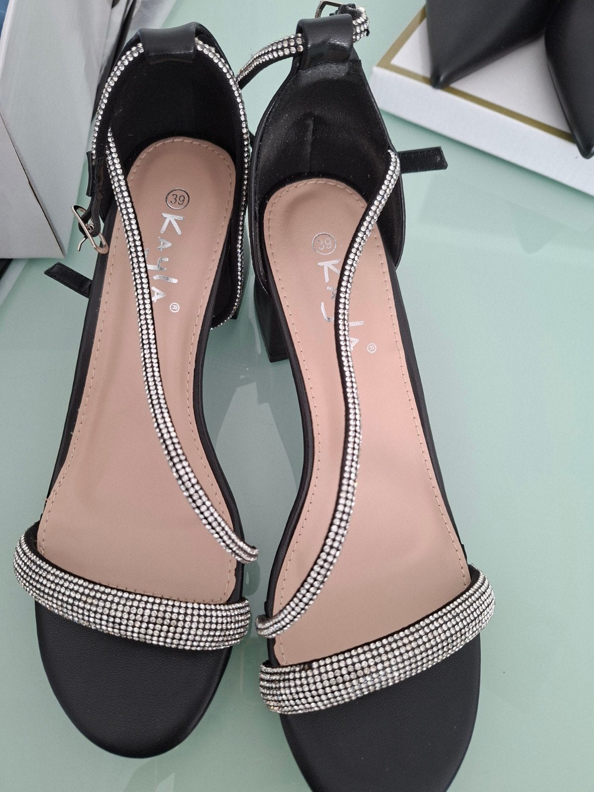 - Maat 39 een keer gedragen, Zwart, Sandalen of Muiltjes, Ophalen of Verzenden, Kayila