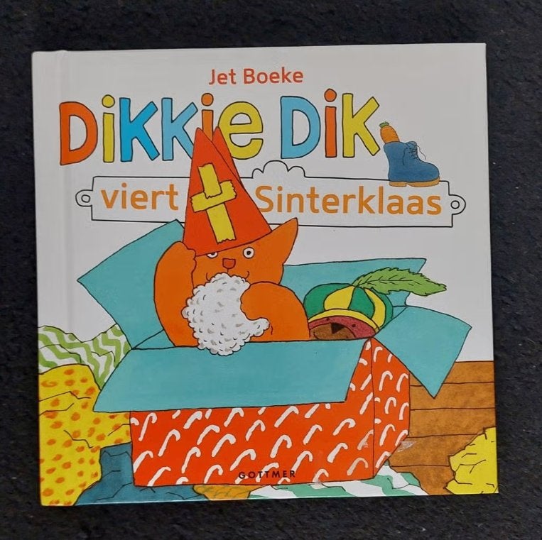 Jet Boeke - Dikkie Dik viert Sinterklaas, Boeken, Ophalen of Verzenden, Zo goed als nieuw, Jet Boeke, Prentenboek