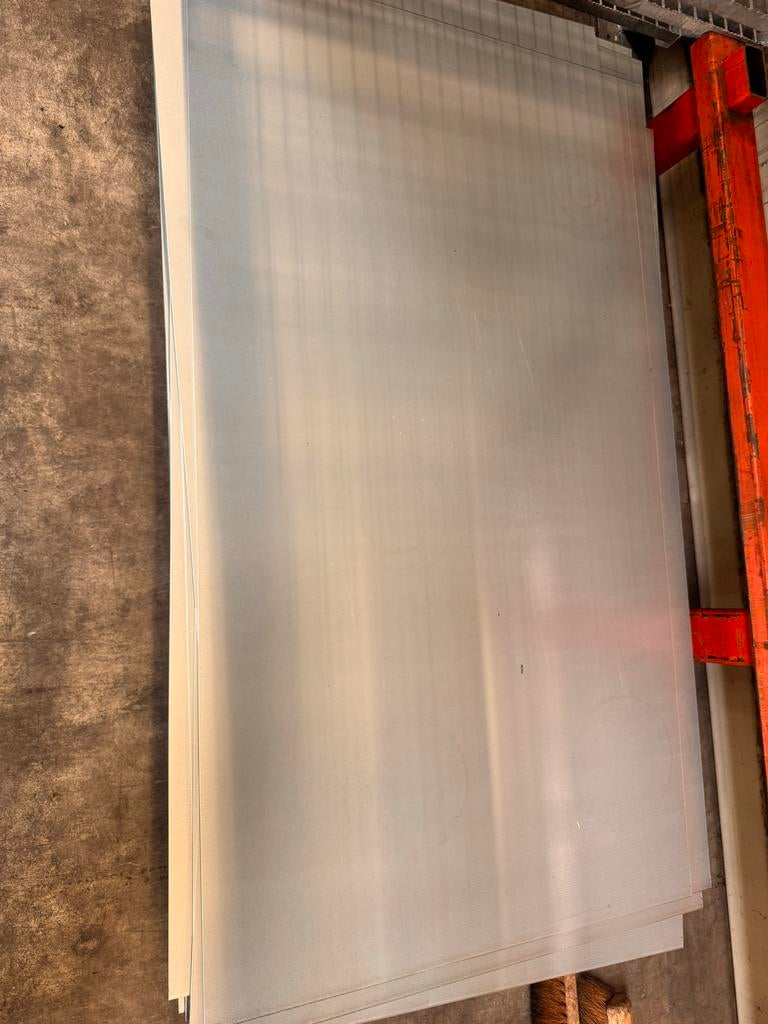 1,5 mm sendsimerstalen platen 1500x825 mm kan ook per stuk, Doe-het-zelf en Verbouw, Platen en Panelen, Gebruikt, Overige materialen