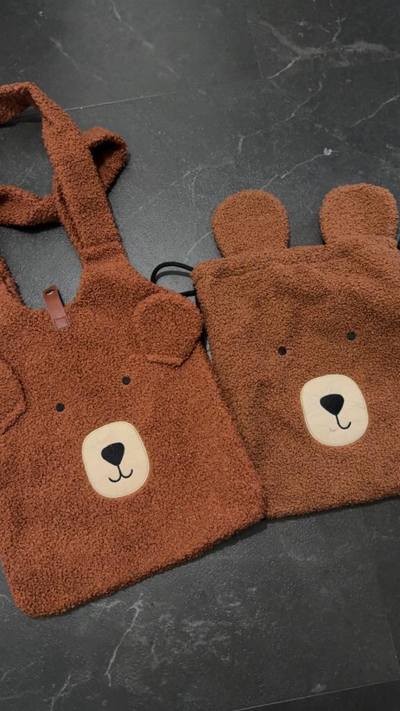 Schattige teddybeer tasjes - set van 2, Kinderen en Baby's, Luiertassen, Ophalen of Verzenden, Nieuw