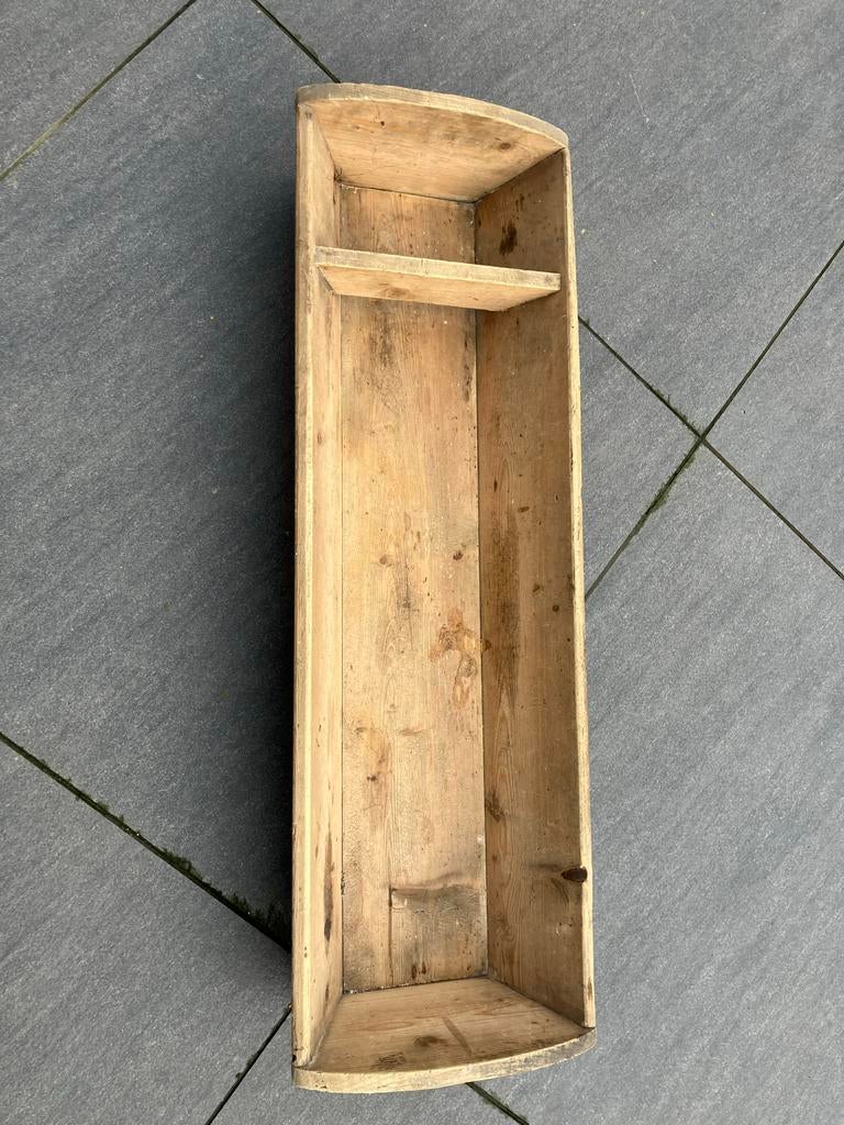 Vintage houten bak - Decoratieve opberger, Ophalen of Verzenden