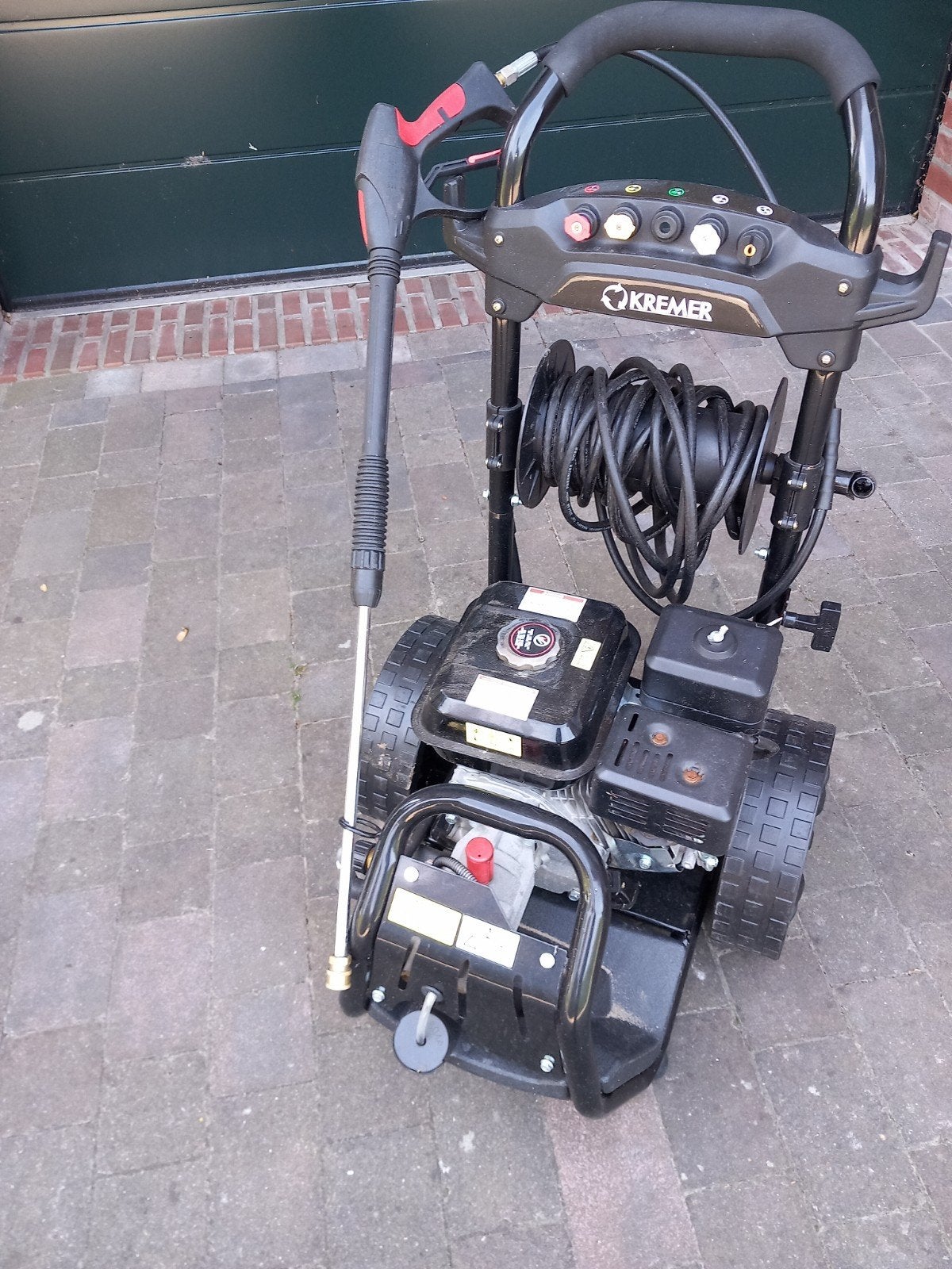 Hogedrukreiniger, Tuin en Terras, Ophalen, Benzine, Zo goed als nieuw, Kremer