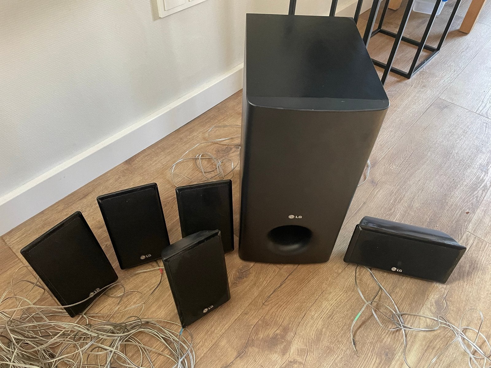 LG SB95SA-W Home Cinema Systeem met Subwoofer en Satellieten, 70 watt of meer, Overige spelers, Ophalen, Overige merken