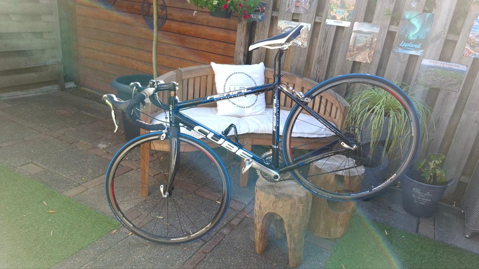 Cube Aerial racefiets, zwart/blauw!, Gebruikt, Aluminium, Meer dan 20 versnellingen, Ophalen