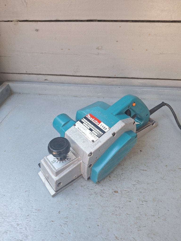 Makita 1100 schaafmachine 950w, Ophalen of Verzenden, Gebruikt