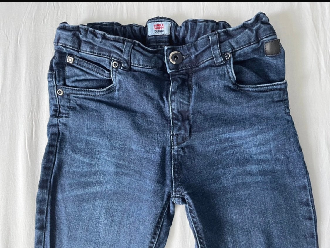 Tumble ’N Dry Skinny Jeans mt 164 donkerblauw spijkerbroek, Kinderen en Baby's, Broek, Tumble 'n Dry, Jongen of Meisje, Ophalen of Verzenden