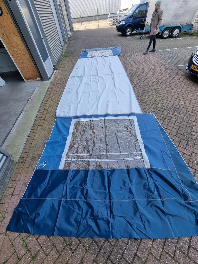 Luifel incl stokken., Caravans en Kamperen, Tentaccessoires, Ophalen, Gebruikt