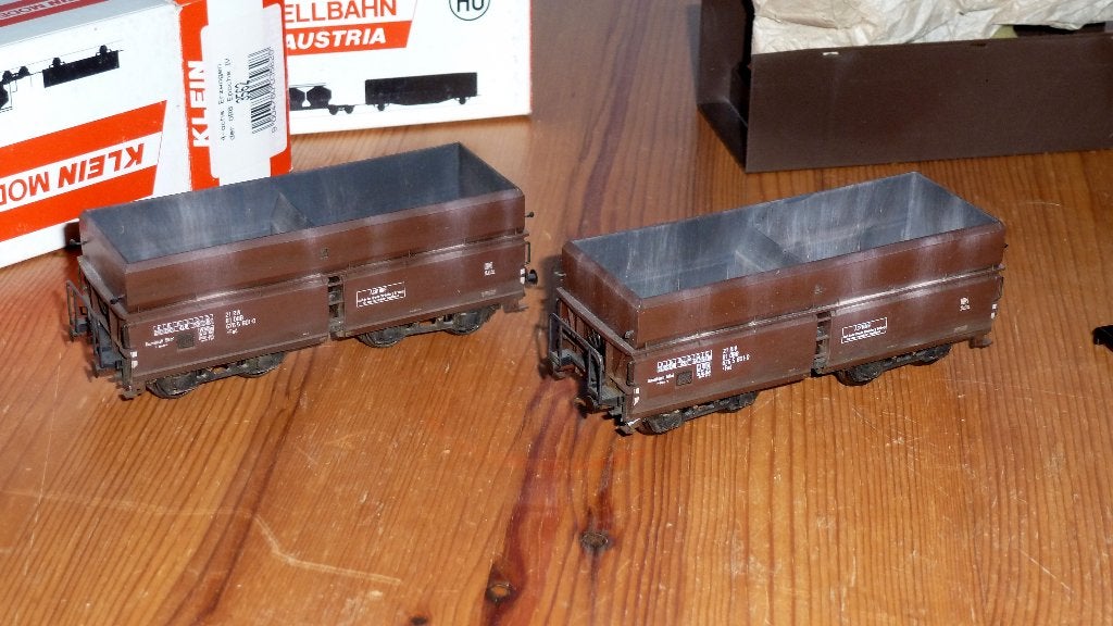 Klein Modellbahn 2 OBB ertswagens, Hobby en Vrije tijd, Modeltreinen | H0, Overige merken, Gebruikt, Gelijkstroom, Wagon
