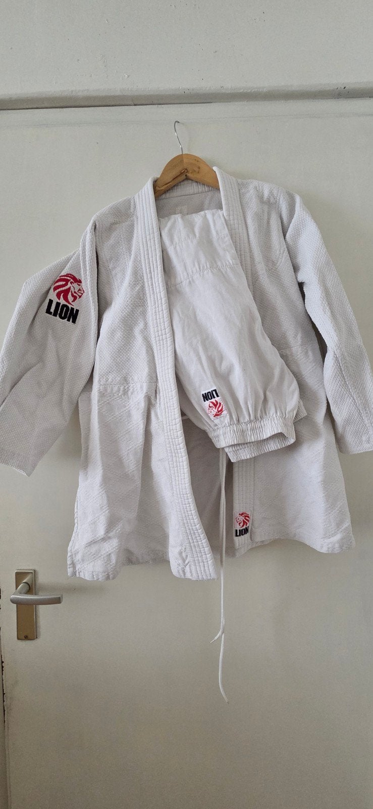 Wit judopak - Maat 170, Sport en Fitness, Vechtsporten en Zelfverdediging, Gebruikt, Judo, Vechtsportpak, Ophalen of Verzenden