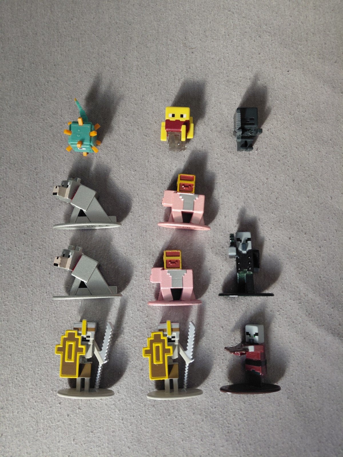 Minecraft Dungeons Mini Figuren Set - 9 stuks, Ophalen of Verzenden, Zo goed als nieuw
