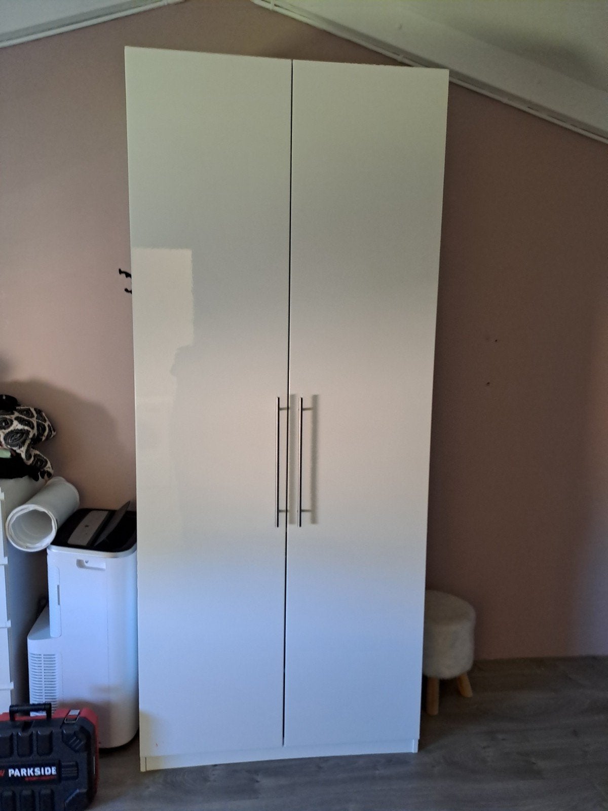 ikea pax kast, deuren hooglans wit, Ophalen, Gebruikt, 200 cm of meer, 50 tot 100 cm