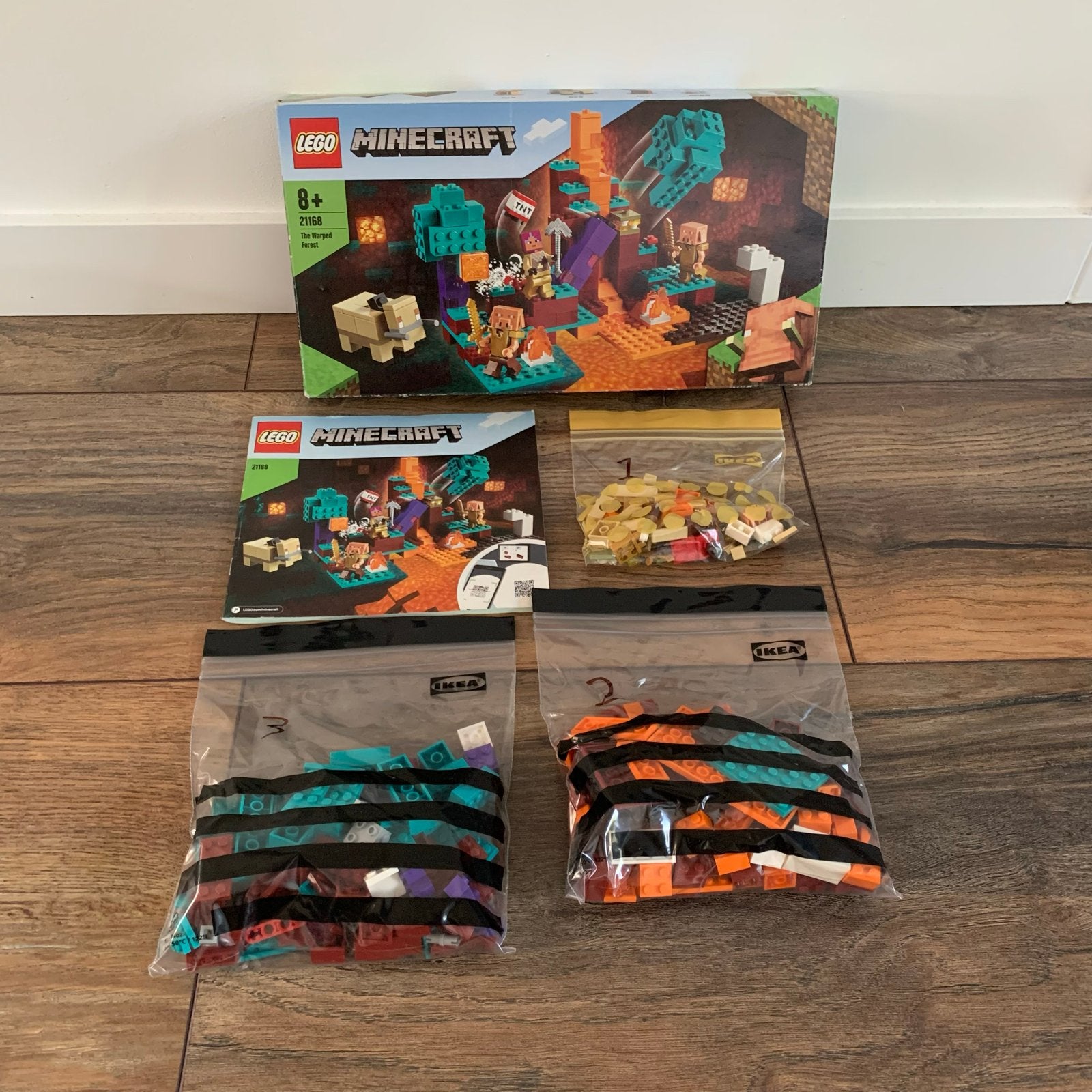 LEGO Minecraft 21168 - The warped forest, Ophalen of Verzenden, Zo goed als nieuw, Overige merken