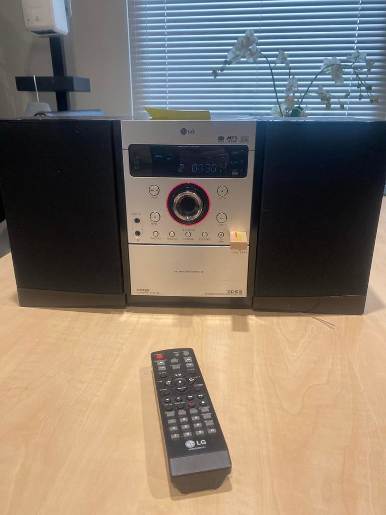 LG Micro Hi-Fi Systeem met Radio, USB en Afstandsbediening, Audio, Tv en Foto, Stereo-sets, Gebruikt, Cassettedeck, Microset, Ophalen