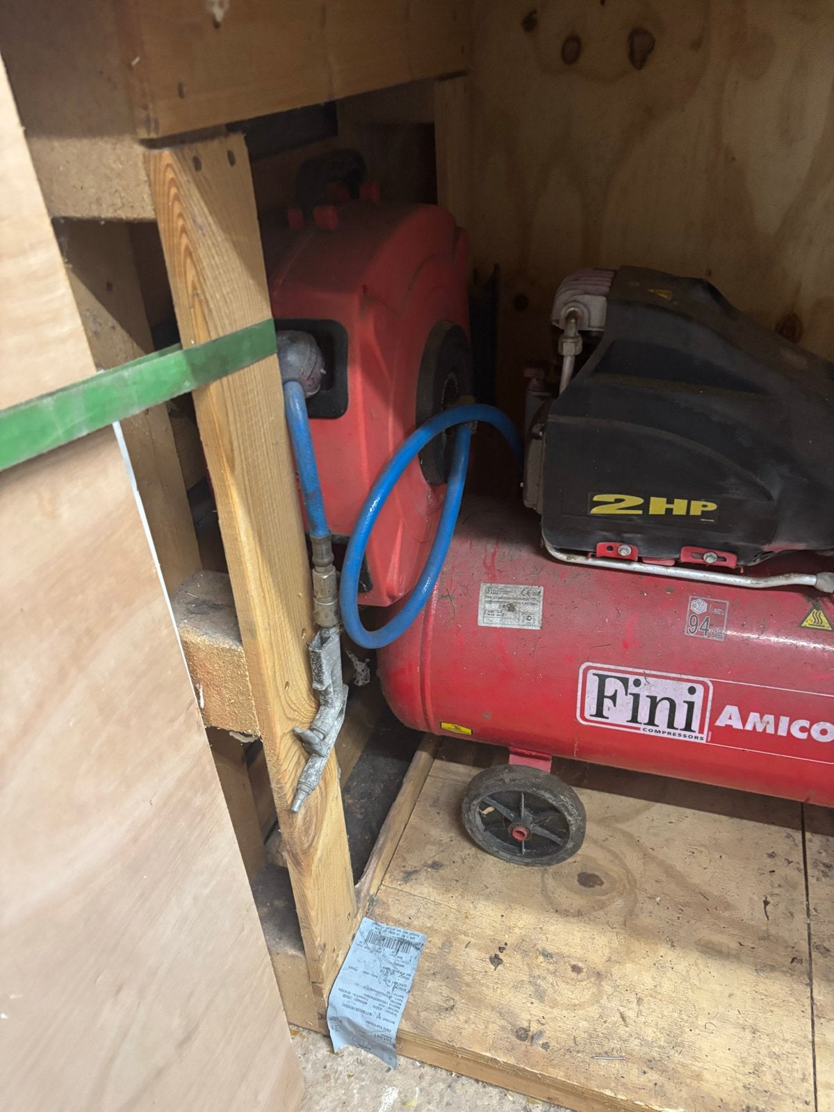 Fini Amico Compressor - 2 PK, Goede Staat, Ophalen, Gebruikt, 6 tot 10 bar, 25 tot 100 liter