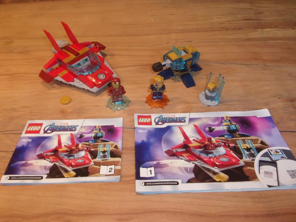 Lego Super Heroes 76170-1 Iron Man vs Thanos uit 2021, Compleet, Gebruikt, Overige thema's, Ophalen of Verzenden