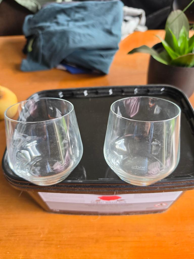 Vivo Waterglazen / Whiskyglazen - 2 stuks, Ophalen of Verzenden, Zo goed als nieuw, Glas, Glas of Glazen