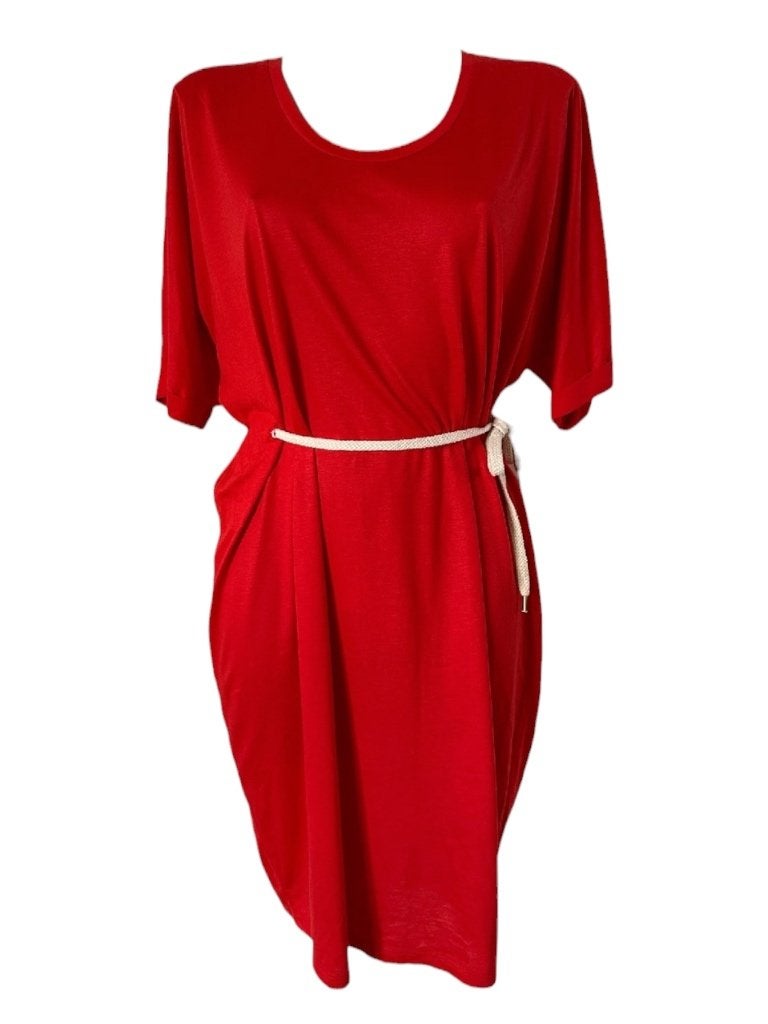 Dante6 jurk L, Kleding | Dames, Ophalen of Verzenden, Zo goed als nieuw, Rood, Onder de knie