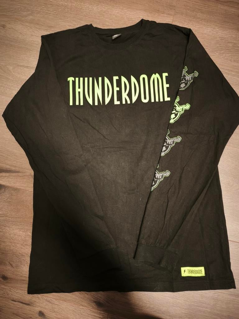 Thunderdome Longsleeve Maat L, Maat 52/54 (L), Thunderdome, Zwart, Nieuw