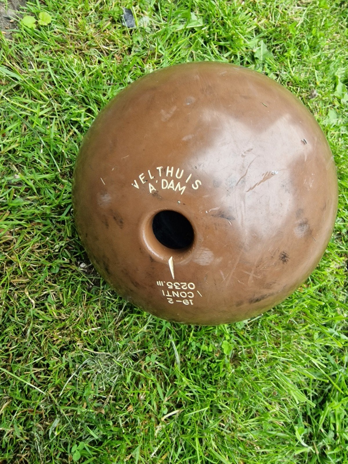 Kegelbal met 1 gat - Veldhuis A'dam Conti 0235, Sport en Fitness, Bowlen, Ophalen of Verzenden