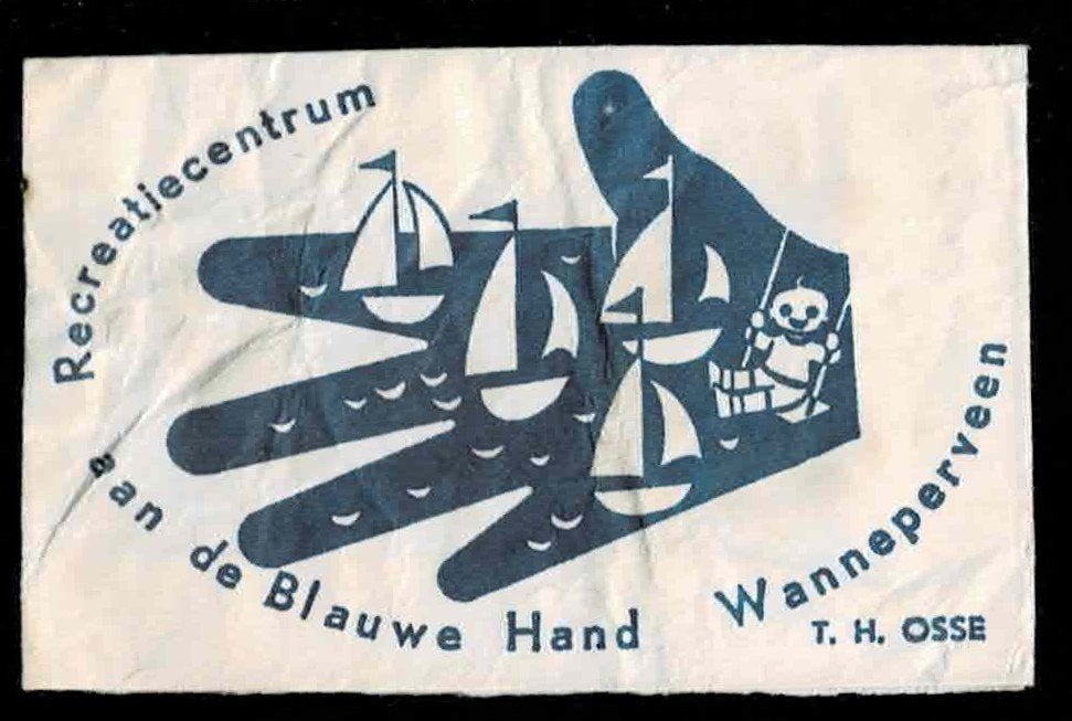 suikerzakje 1532 de Blauwe Hand Wanneperveen, Ophalen of Verzenden, Nederland