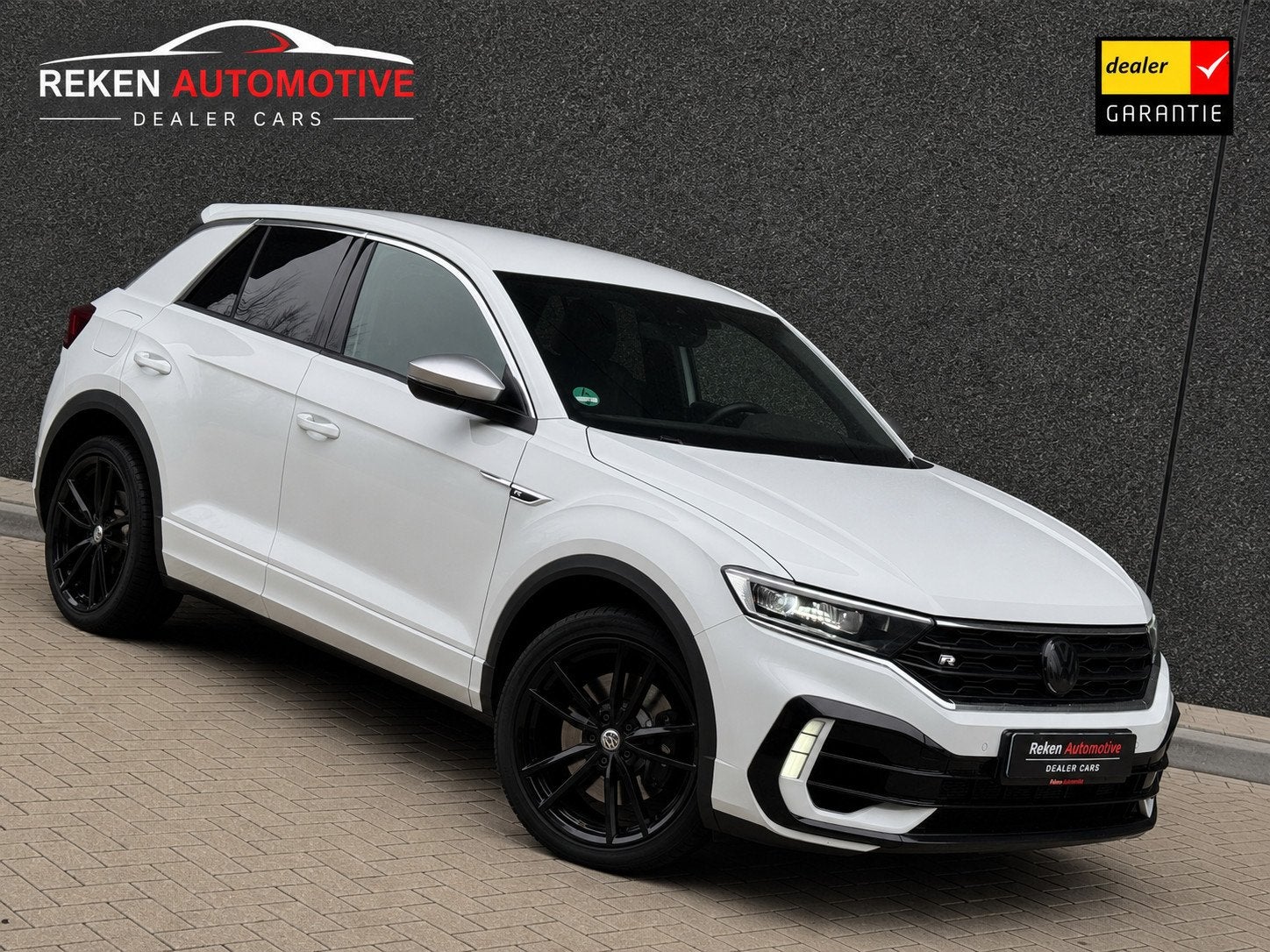 Volkswagen T-Roc 2.0 TSI R 4Motion 300 PK Virtual Dealer onh, Auto's, Volkswagen, Gebruikt, 4 cilinders, Alcantara, Wit