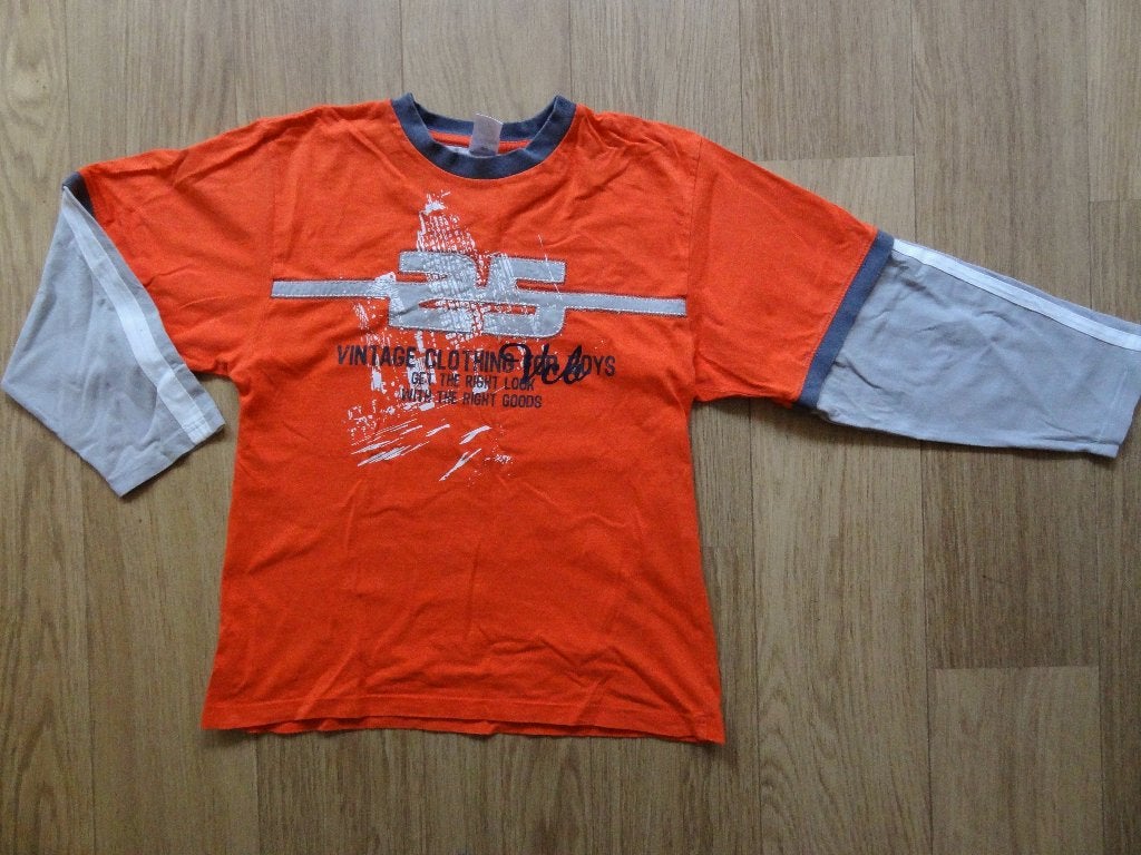 Oranje Shirt Maat 146/152, Kinderen en Baby's, Kinderkleding | Maat 146, Ophalen of Verzenden, Gebruikt, Jongen, Shirt of Longsleeve