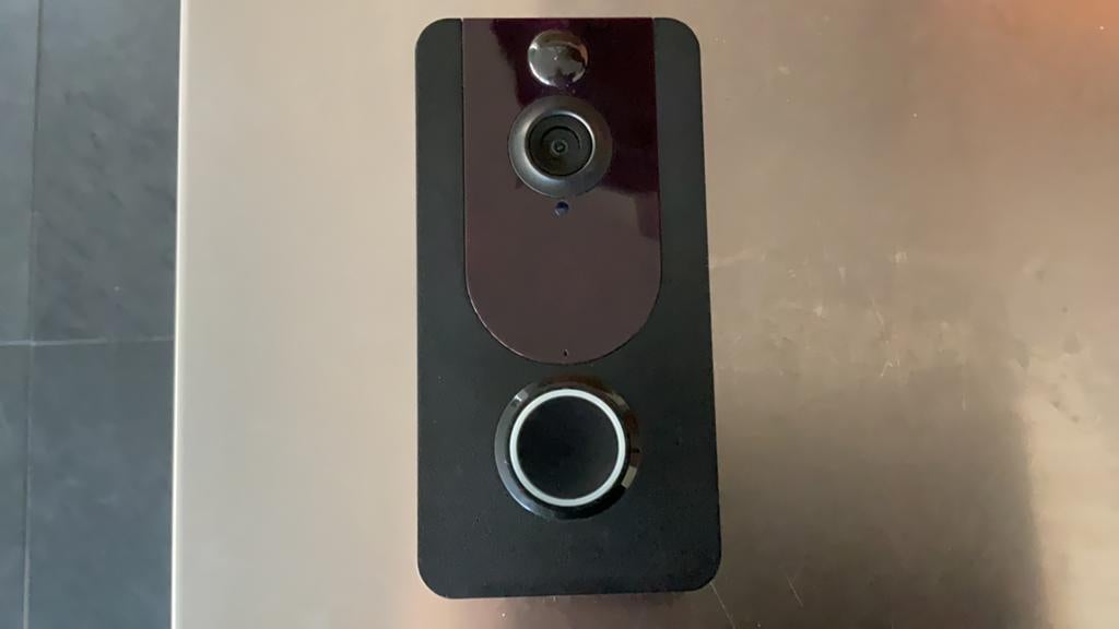 Deurbel met camera en met oplaadbare batterijen en lader, Huis en Inrichting, Deurbellen, Ophalen of Verzenden, Zo goed als nieuw