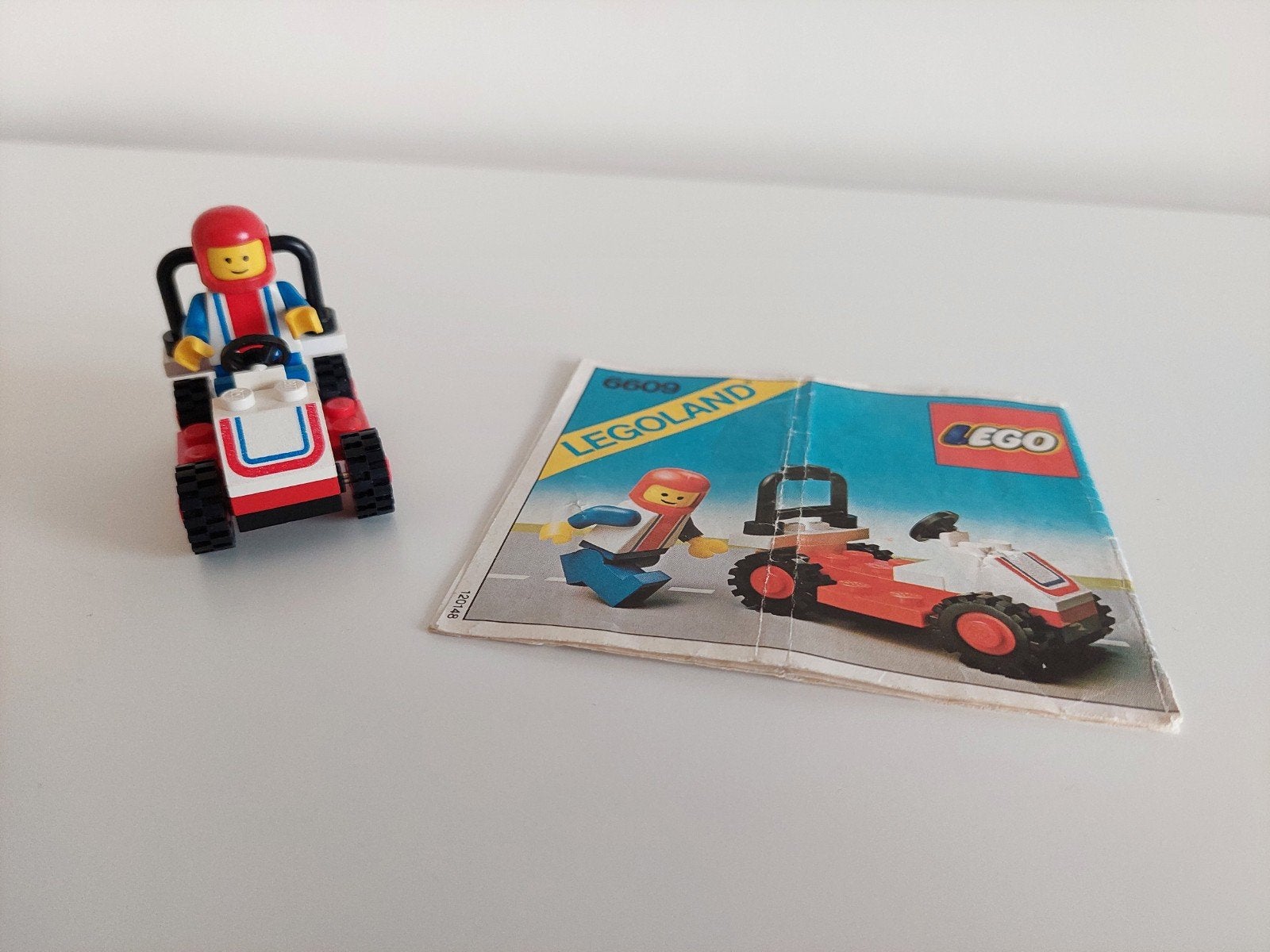 Lego 6609 Race Car Vintage, compleet met instructieboekje, Gebruikt, Lego, Inclusief instructies, Ophalen of Verzenden