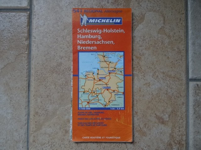 michelin wegenkaart 541 Duitsland noord; Hamburg, Bremen, Boeken, 2000 tot heden, Ophalen of Verzenden, Duitsland, Landkaart
