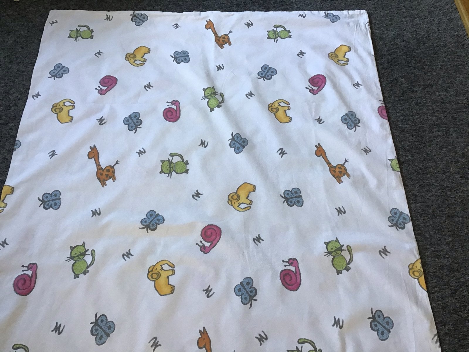 Dekbedovertrek met dierenprint voor kinder ledikantje, Gebruikt, Dekbedovertrek, Ophalen of Verzenden, Kinderbed