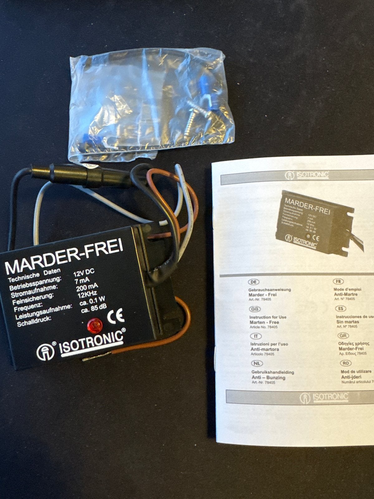 ISOTRONIC Marder-Frei Marterverjager, Auto diversen, Ophalen of Verzenden, Nieuw