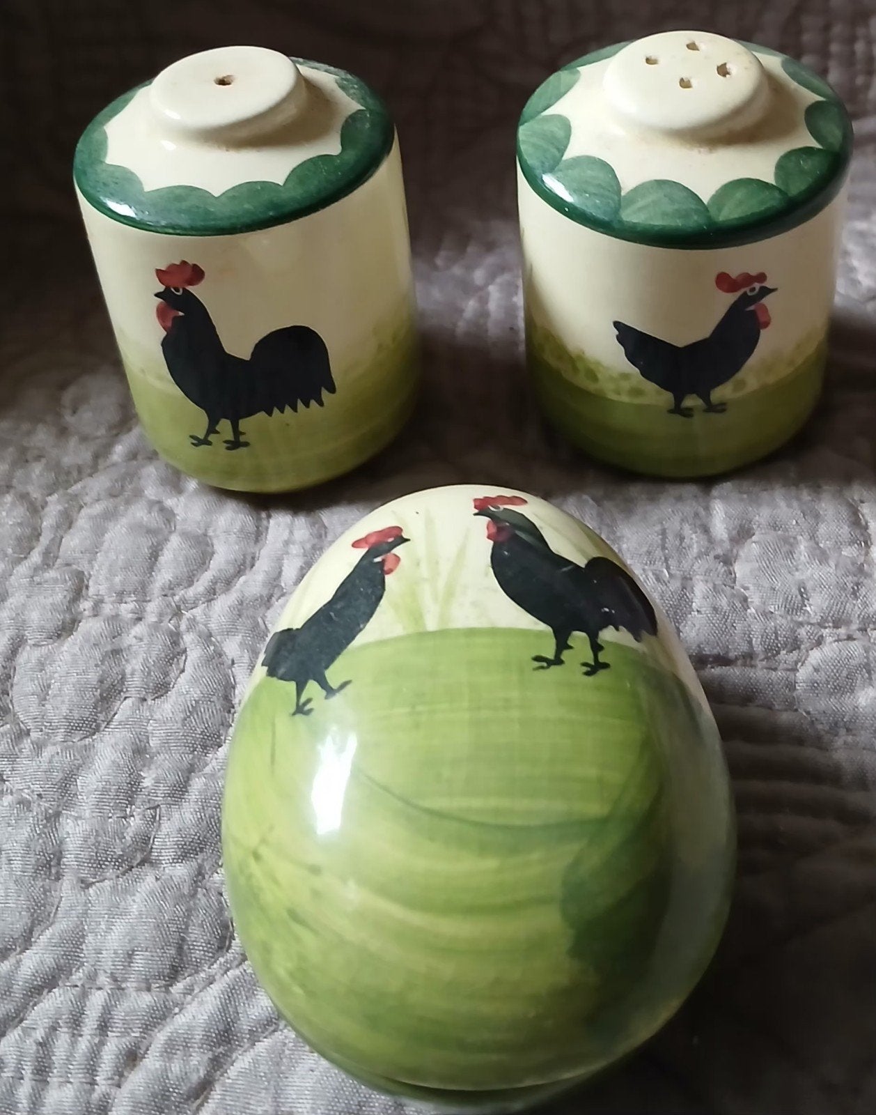 Zeller, kip en haan, peper- en zoutvaatje, doosje i.v.v. ei, Overige merken, Overige typen, Ophalen of Verzenden, Zo goed als nieuw