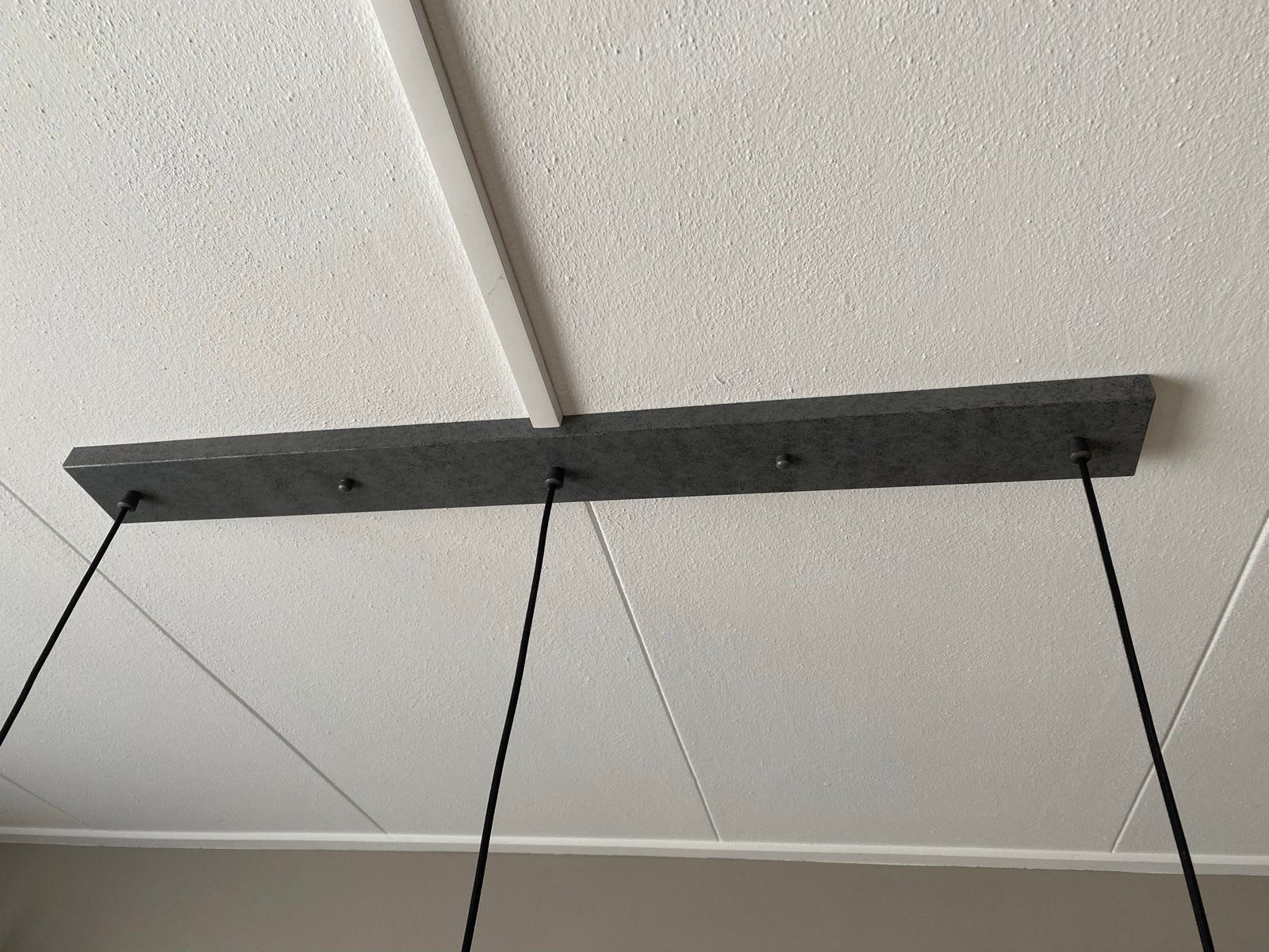 Hanglamp met 3 glazen bollen - Modern design, Ophalen, Zo goed als nieuw, Glas, E27 (groot)