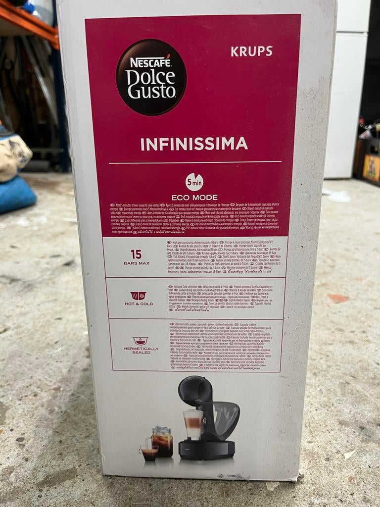 Nescafé Dolce Gusto Infinissima Krups Koffiezetapparaat, Witgoed en Apparatuur, Koffiezetapparaten, Ophalen, Koffiepads en cups