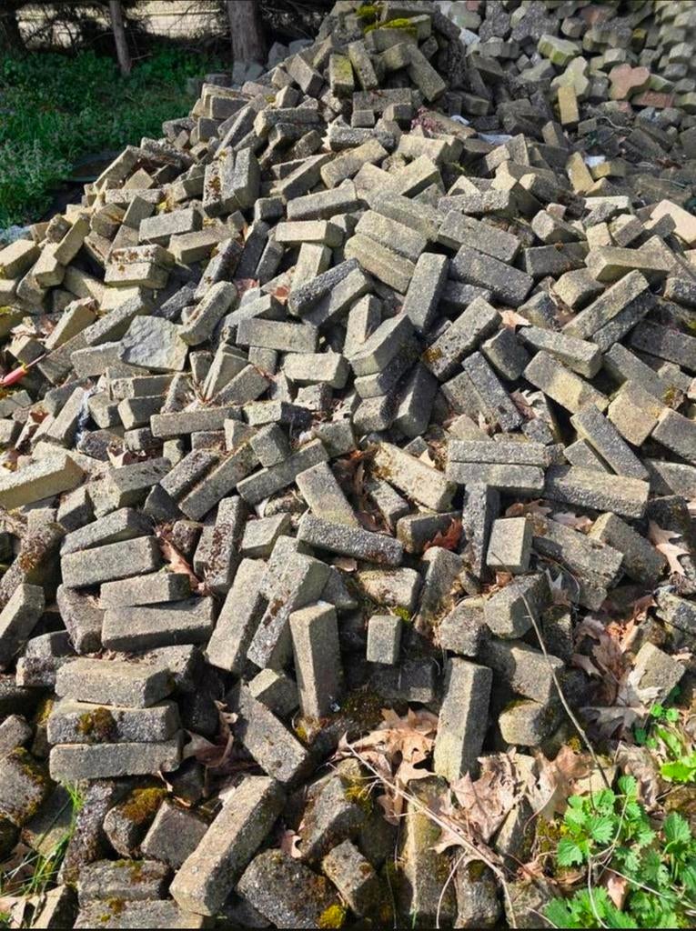 Beton Klinkers waalformaat 60m2, Tuin en Terras, Tegels en Klinkers, Ophalen of Verzenden, Beton, Klinkers